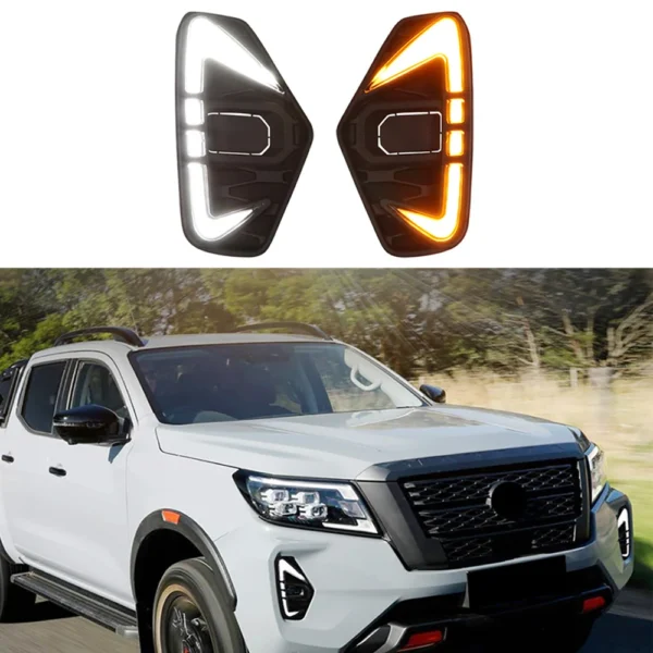 High-brightness Led Bulb Drl Led Daytime Running Driving Fog Lamp Light Fit For Nissan Navara Np300 Frontier 2020 2021