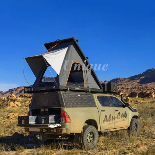 Aluminum Alloy Triangle Folding Roof Tent, Outdoor Travel Suv Car Tent, Hydraulic Automatic - Image 3