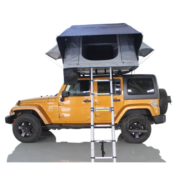 Camping Tent 1-3 Person Polycotton Waterproof 4x4 Off-road Travelling Foldable Car Truck Camping Soft Shell Roof Top Tent - Image 2