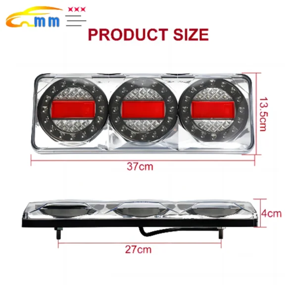 PAIR Maxilamp 3 LED AUTOLAMPS COMBO LIGHTS 4X4 4WD TRAILER CAMPERS UTE TRAY - Image 2