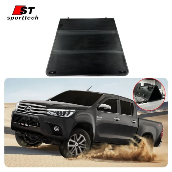 Custom New Arrival 4x4 Pickup Bed Trifold Cover for 2020 toyota hilux Revo tray cover